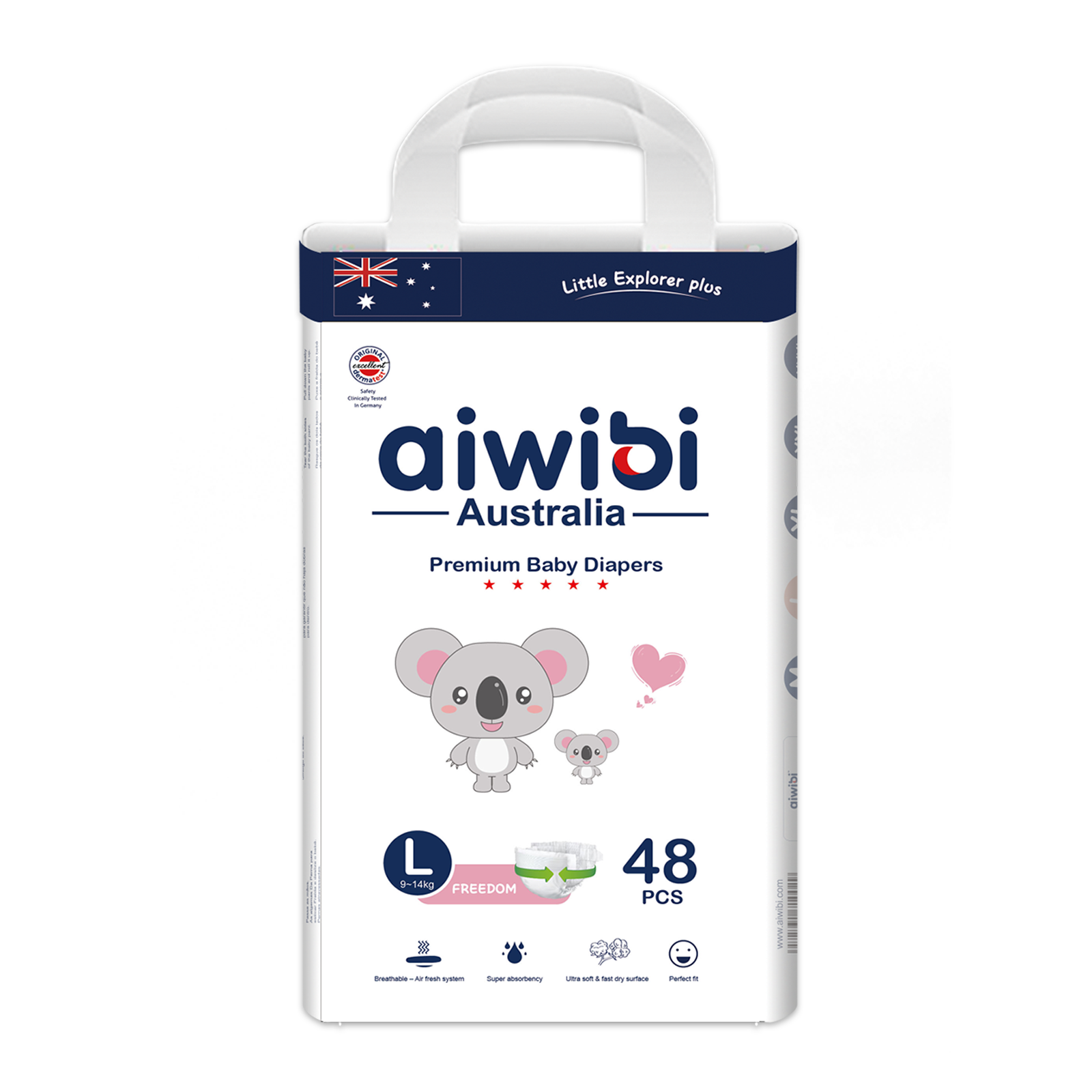 AIWIBI Մանկական Տակդիրներ Պրեմիում L Չափս 9-14կգ  (48 հատանոց)